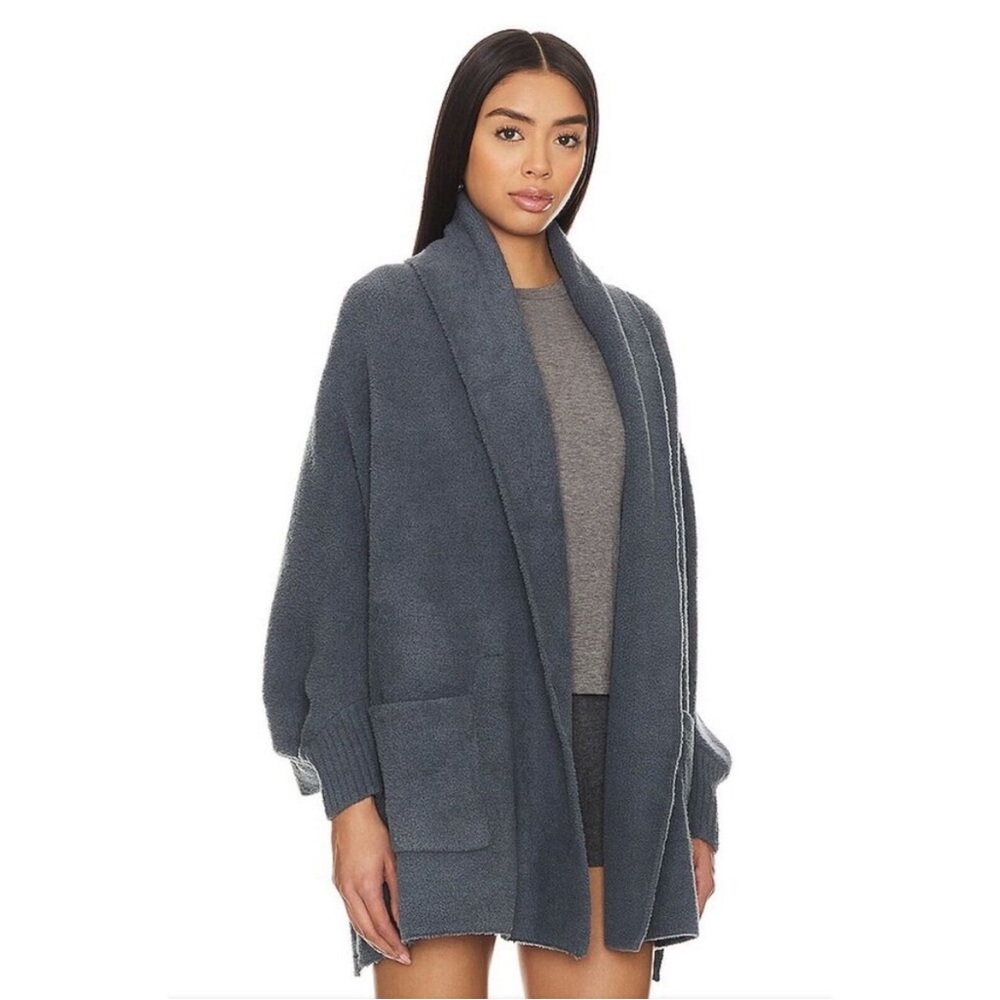 Barefoot Dreams CozyChic Blanket Wrap in Smokey Blue